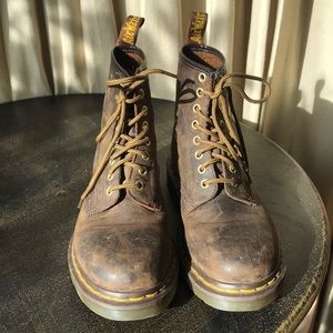 Doctor Marten Crazy Horse Leather Lace Up Boot